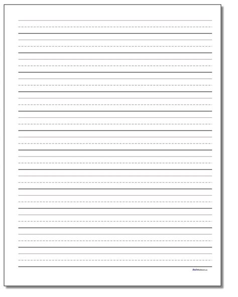 templates dotted lined paper printable