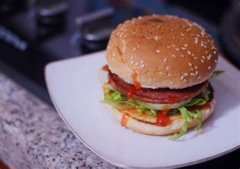 resep burger simple ala rumahan oleh zhaa cookpad