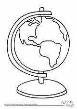 Globe Colouring Pages School Coloring Template Back sketch template