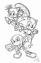 Coloring Pages Sonic Hedgehog Printable Colors Characters Cartoon Adventure Choose Board Kids sketch template