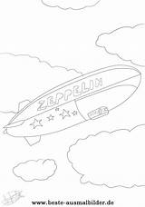 Zeppelin Ausmalbilder sketch template