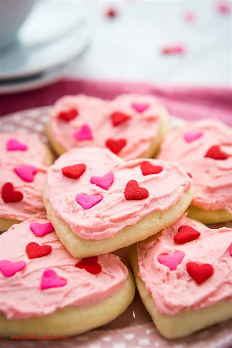 classic sour cream sugar cookies {valentines day} the busy baker