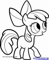 Pony Little Drawing Pencil Draw Drawings Easy Paintingvalley sketch template