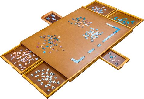 jumbl  piece    wooden jigsaw puzzle board table dealepic