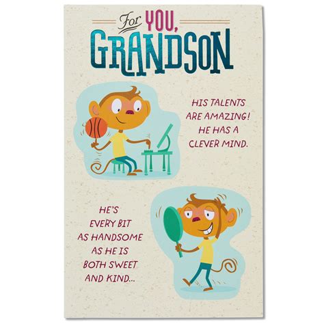 grandson birthday card   adult   gardening bbq design