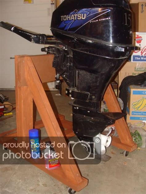 diy outboard motor stand pictures  plans outboard