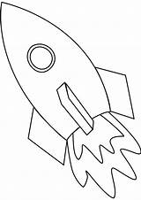 Rocket Spaceship sketch template