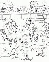 Coloring Fun Summer Pages Popular sketch template