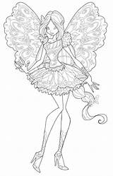 Winx Coloring Pages Club Tecna Bloomix Mermaid Magic sketch template