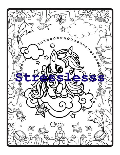 unicorns coloring pages  kids children toddlers etsy