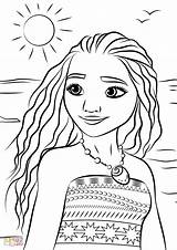 Moana Coloring Pages Kids Printable Worksheets Azcoloring Via sketch template