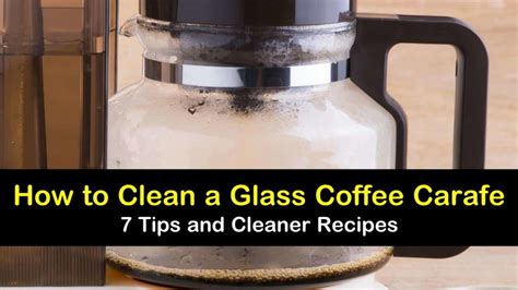 clean  glass coffee carafe  tips  cleaner recipes