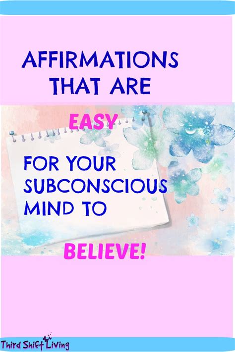 shift living affirmations   easy   subconscious
