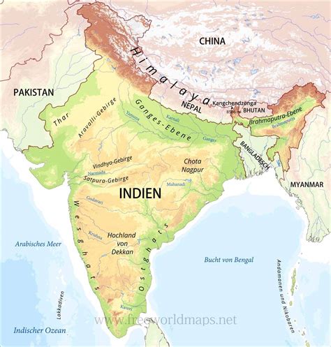 karte von indien freeworldmapsnet