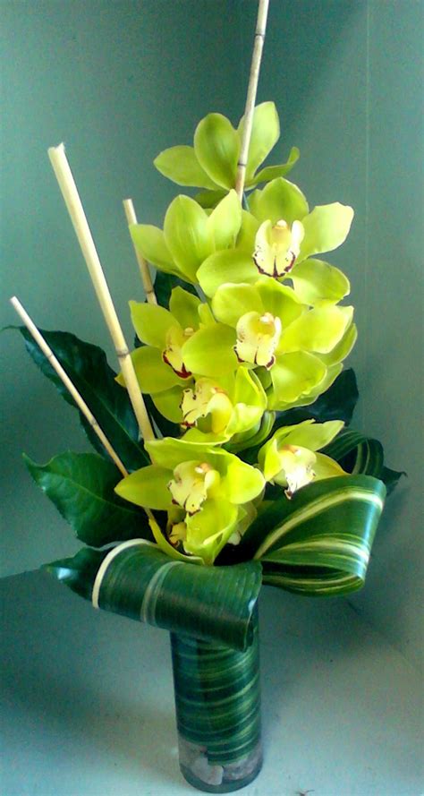 Exotic Cymbidium Orchid Arrangement Grande Flowers