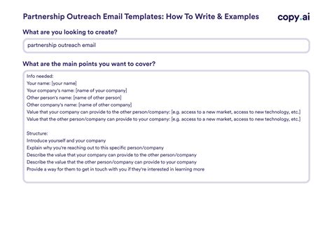 strategic partnership email template