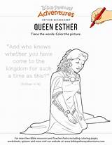 Esther Mordecai Ester Copywork Sabbath sketch template
