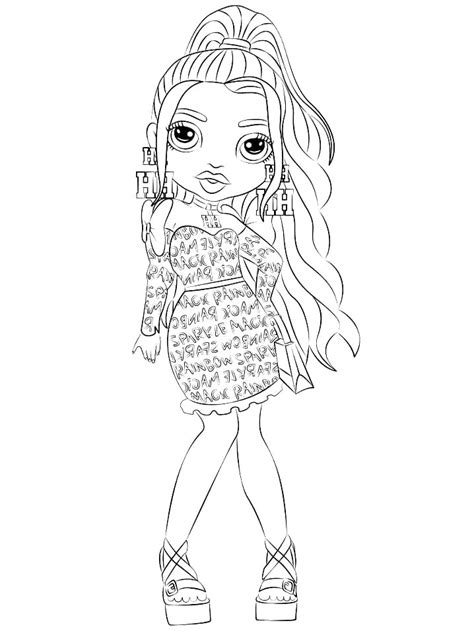 barbie magic rainbow coloring pages