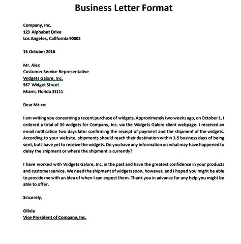 business letter format sample business letter format business letter business letter sample