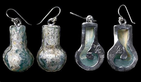 Ancient Resource Authentic Ancient Roman Glass Set Into