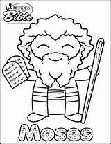 Bible Coloring Pages Heroes School Sunday Vbs Moses Il Book sketch template
