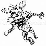 Foxy Five Nights Fox Freddys Draw Fnaf Coloring Pages Drawing Freddy Step Drawings Characters Pirate Printable Visit Pop Sheets Easy sketch template