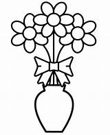 Vase Kwiatami Desenho Vasos Wazon Obrazek Kolorowanki Kolorowanka Kwiaty Prosty Druku Pesquisa sketch template