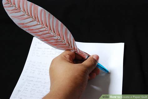 create  paper quill  steps  pictures wikihow