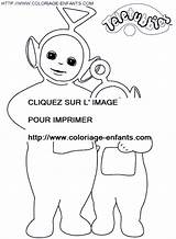Coloring Teletubbies Pages Book sketch template