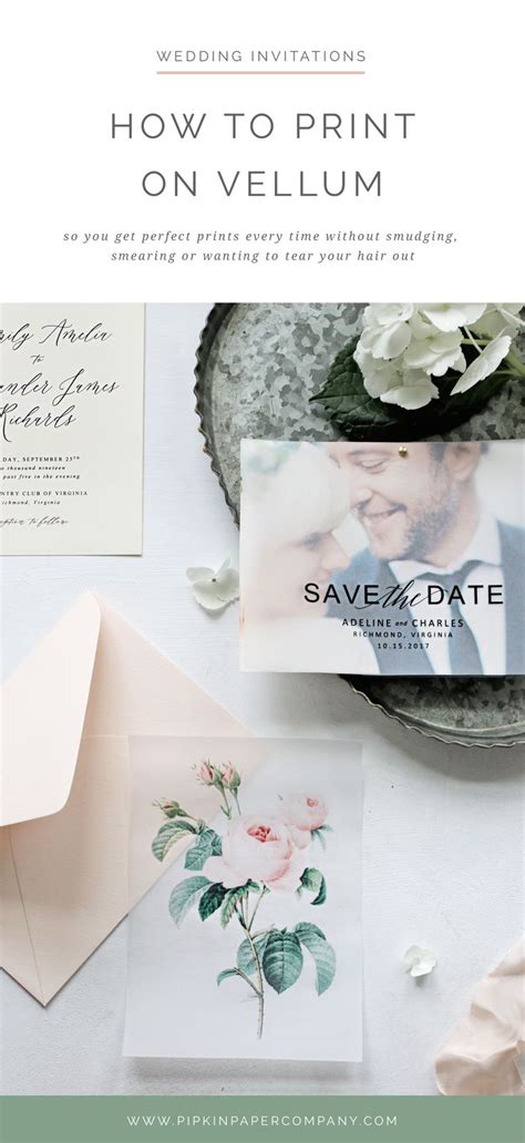 how to print on vellum with images wedding invitations