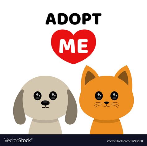 adopt  dont buy dog cat pet adoption royalty  vector