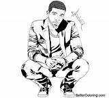 Drake Inks Fan sketch template