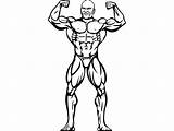 Bodybuilder Clipartmag Bodybuilding sketch template