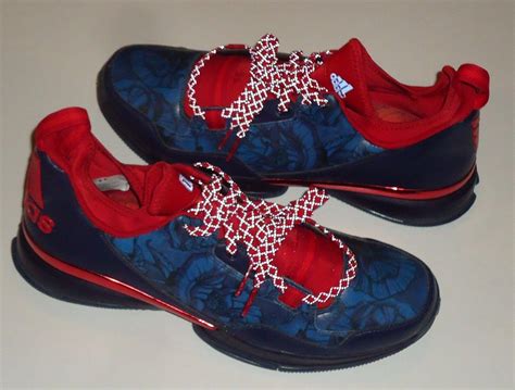 adidas  lillard damian blue red floral men basketball shoes size   nba
