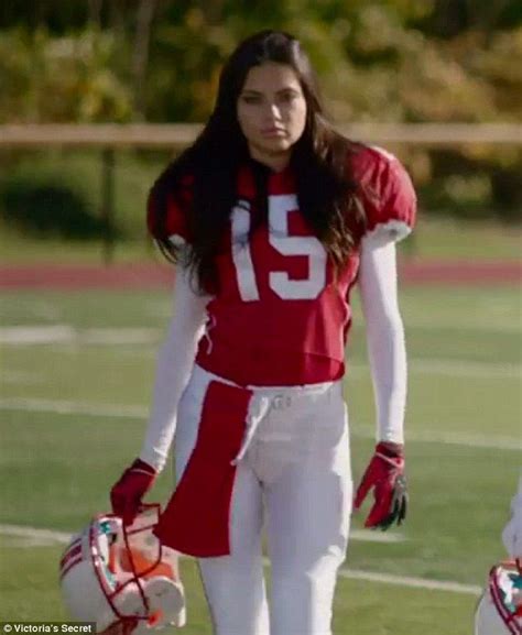 Adriana Lima Joins 4 Other Angels On The Football Field For Vs Advert