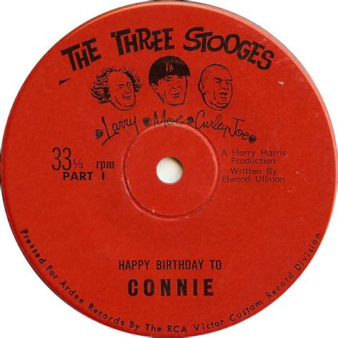 stooges happy birthday  connie  vinyl discogs