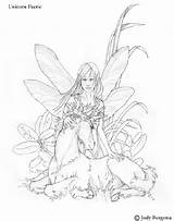 Coloring Pages Fairy Jody Unicorn Mermaid Characters Bergsma Coloriage Licorne Printable Drawing Enchanted Designs Au sketch template