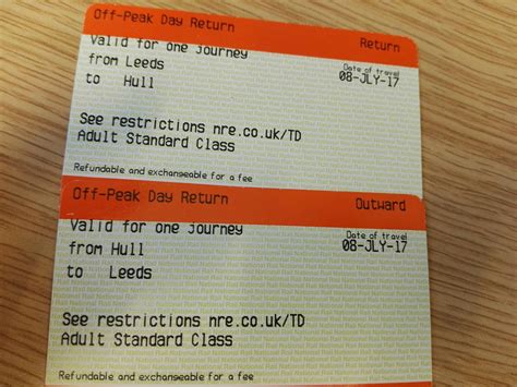 uk  peak day return ticket  restriction forcing   specific trains travel stack