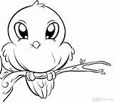 Coloring Pages Birds Spring Cute Bird Printable Print Color Getcolorings sketch template