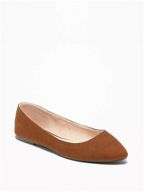 Faux Suede Pointy Ballet Flats For Women Old Navy In 2021 Fashion