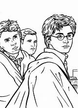 Potter Harry Coloring Pages Printable Kids Hallows Deathly sketch template