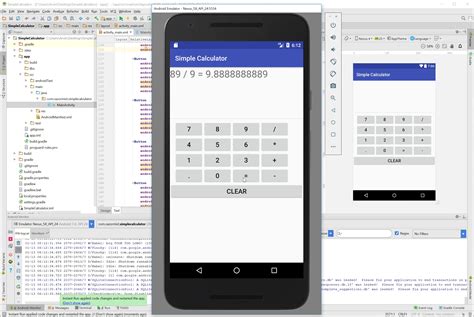 android simple calculator sourcecodester