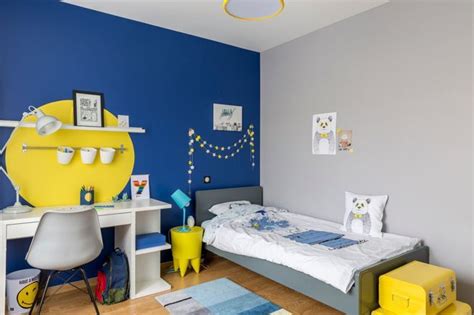 modern kinderzimmer  delphine guyart design gelbes schlafzimmer