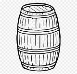 Barrel Drawing Coloring Wine Keg Book Clipart Icons Computer Wooden Template sketch template