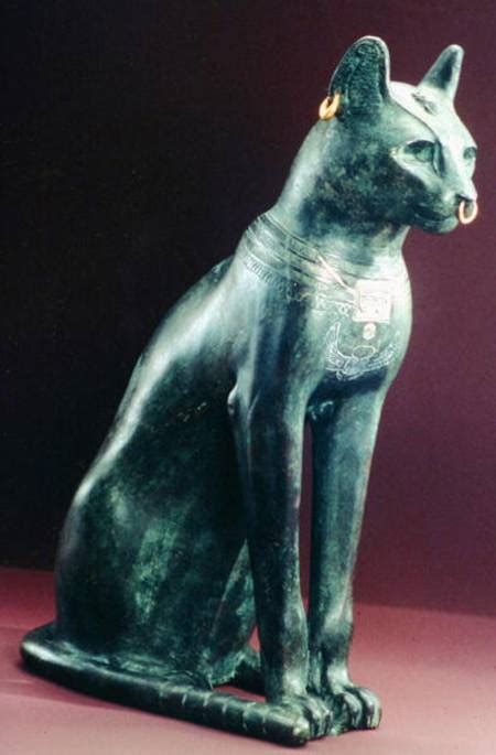 goddess bastet from saqqara late period egyptian als kunstdruck oder