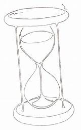 Hourglass Drawing Line Lineart Hour Glass Getdrawings Drawings sketch template