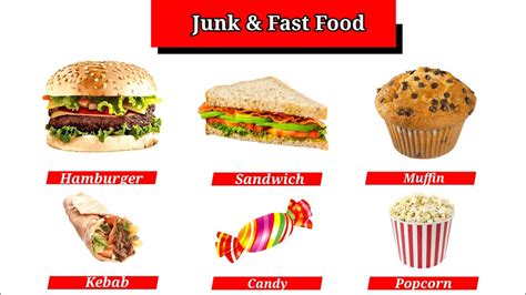 names  junk food junk food  names  fast food fast food