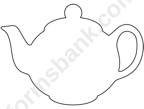 printable teapot template printable templates