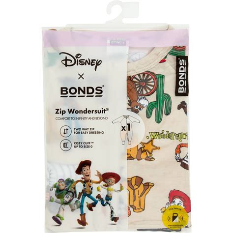 Bonds Disney Toy Story Zippy Cream Size 00 Each Woolworths