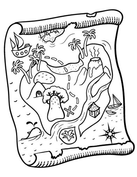 treasure map coloring page  coloring pages pirate coloring